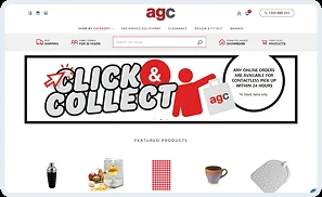 AGC online store homepage